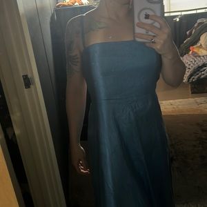 Free People long Blue Denim Dress